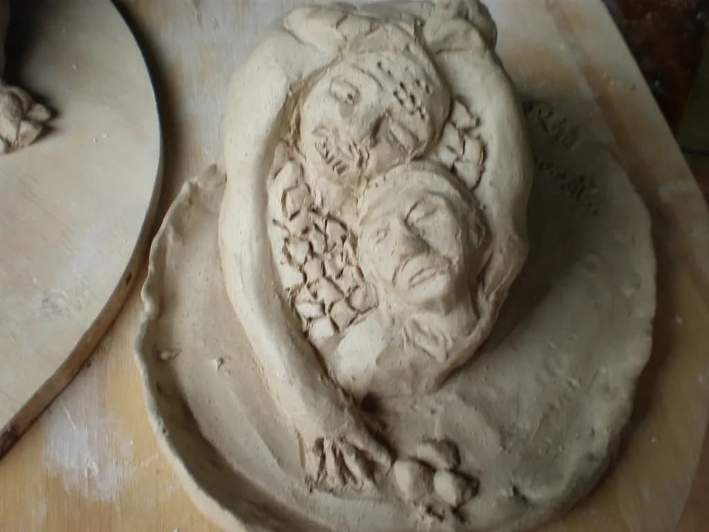 Embrace in Clay