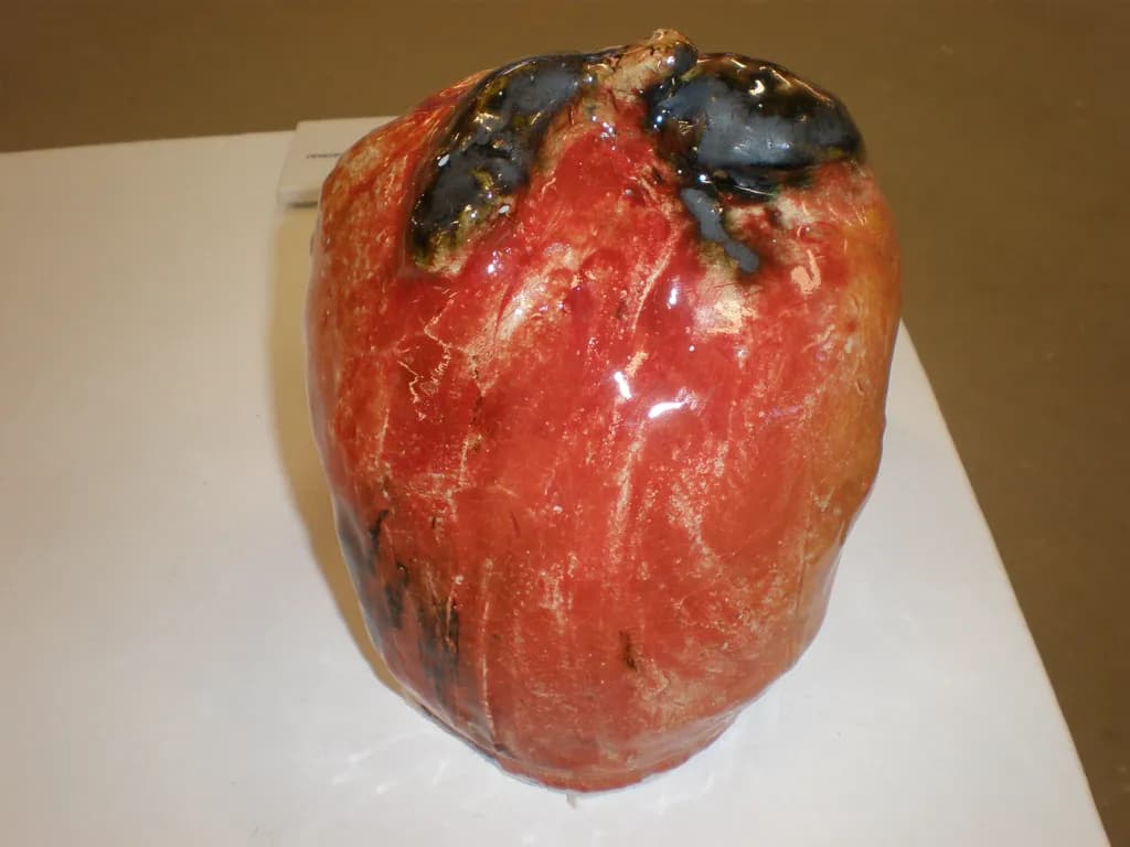 Glazed Red Pepper Sculpture