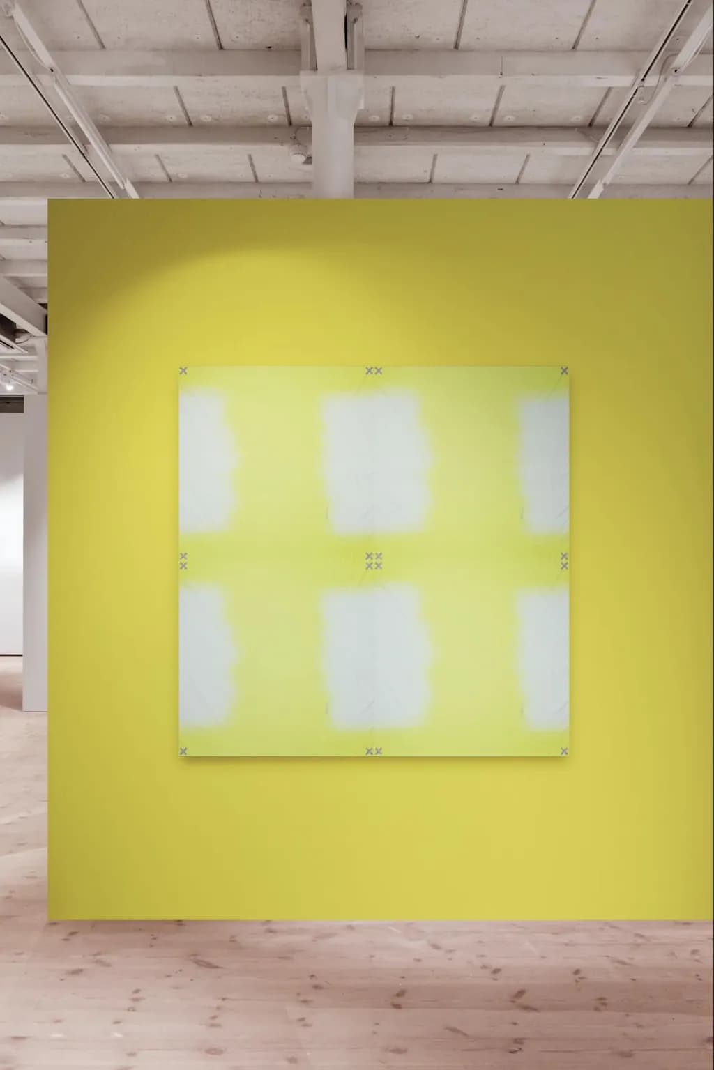 Yellow Grid Canvas