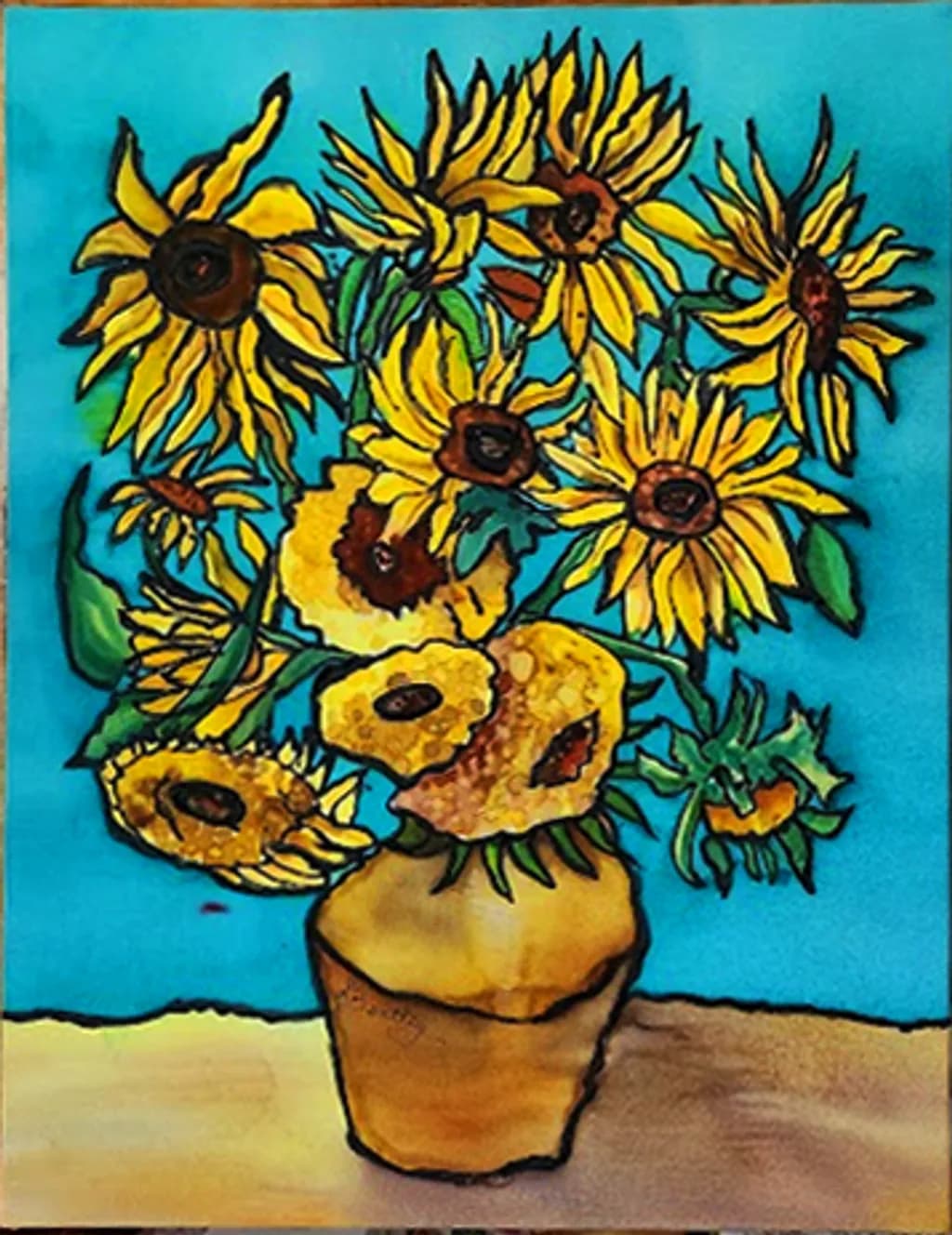 Sunflower Framed