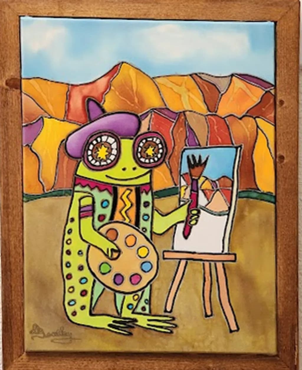 Jereiah the Artist Framed