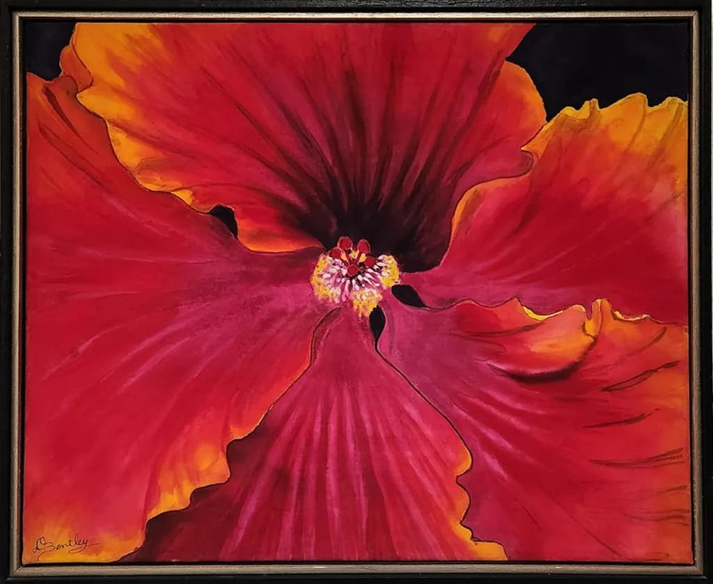 Hibiscus Framed