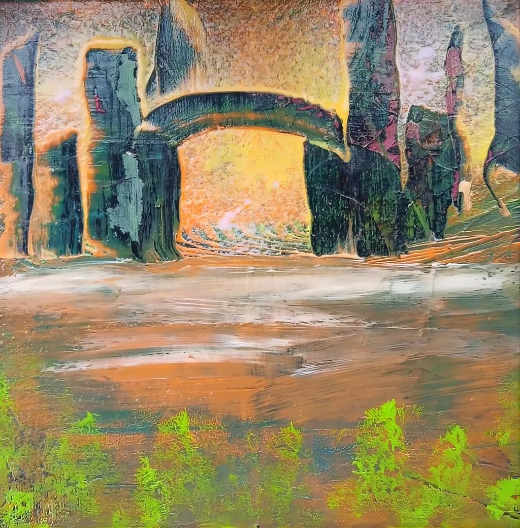 Weathered Archway Reflection