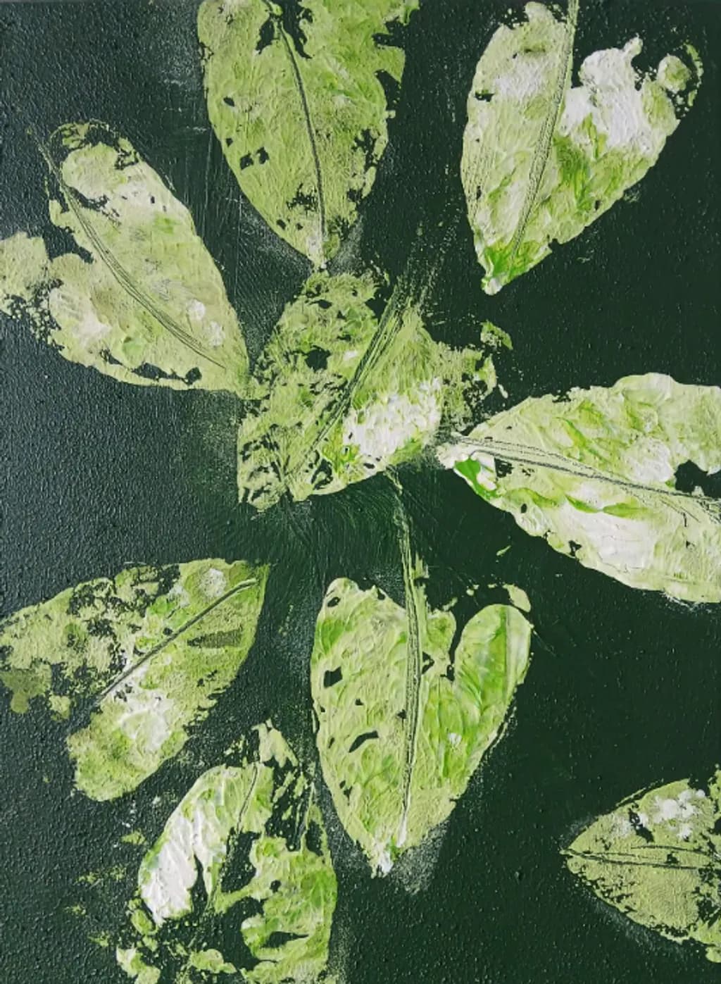 Faded Green Leaves