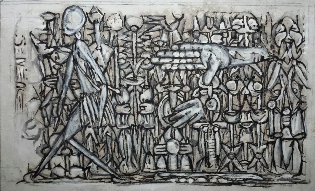 Abstract Figures and Hands
