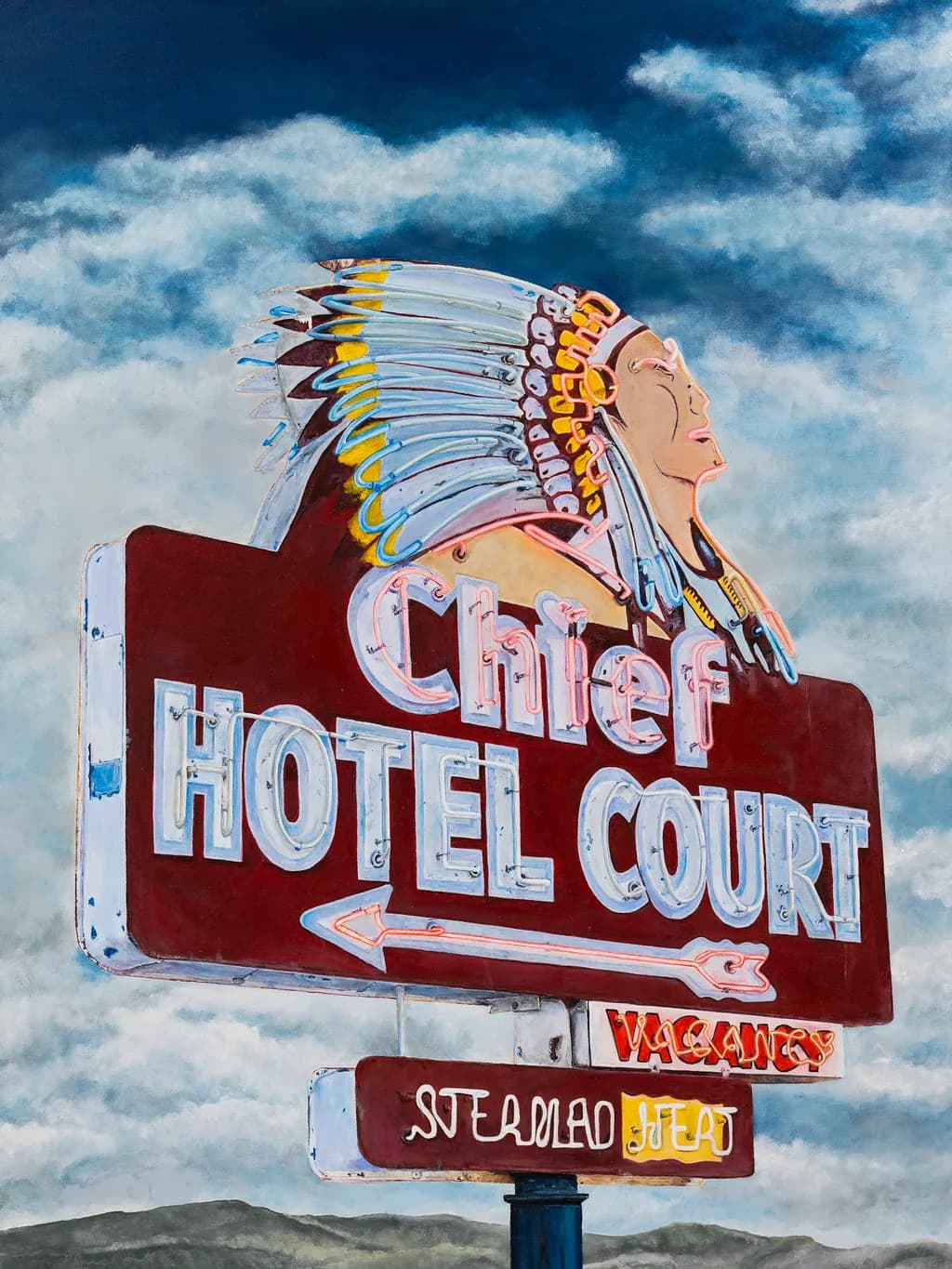 Chief Hotel Court Sign