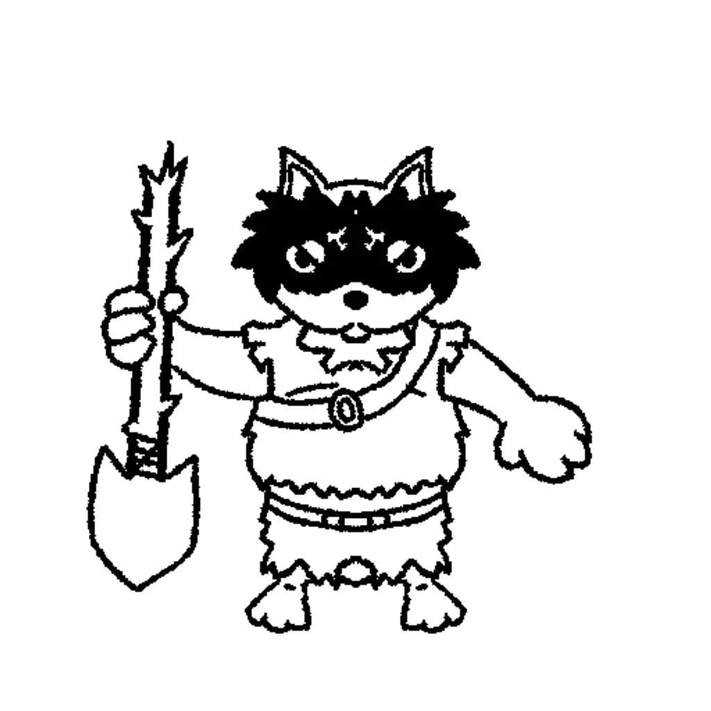 Raccoon Warrior