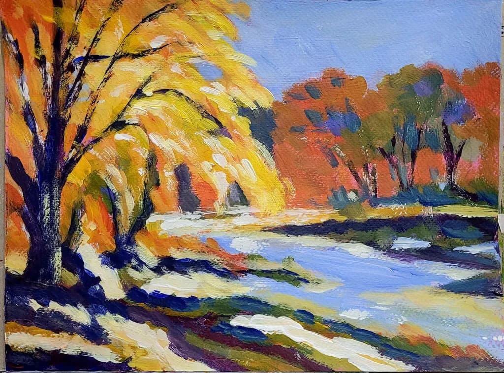 Autumn River Scene