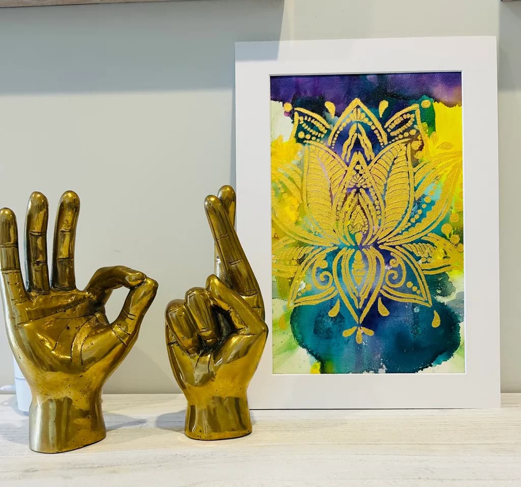 Golden Lotus Mandala
