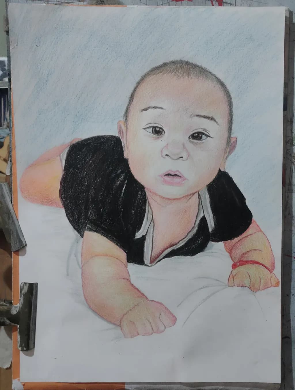 Crawling Baby Portrait