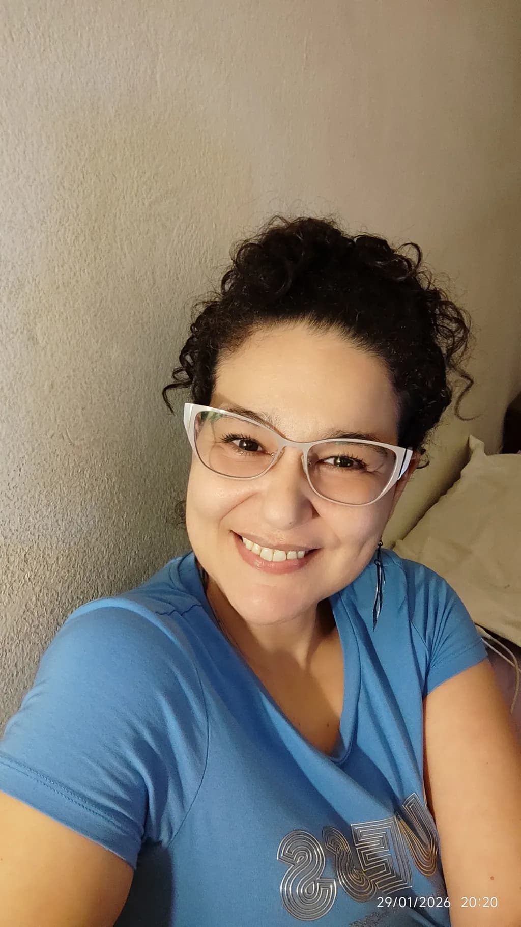Cheerful Blue Portrait