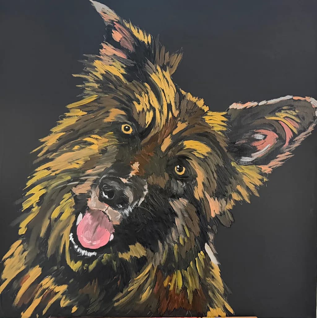 Joyful German Shepherd