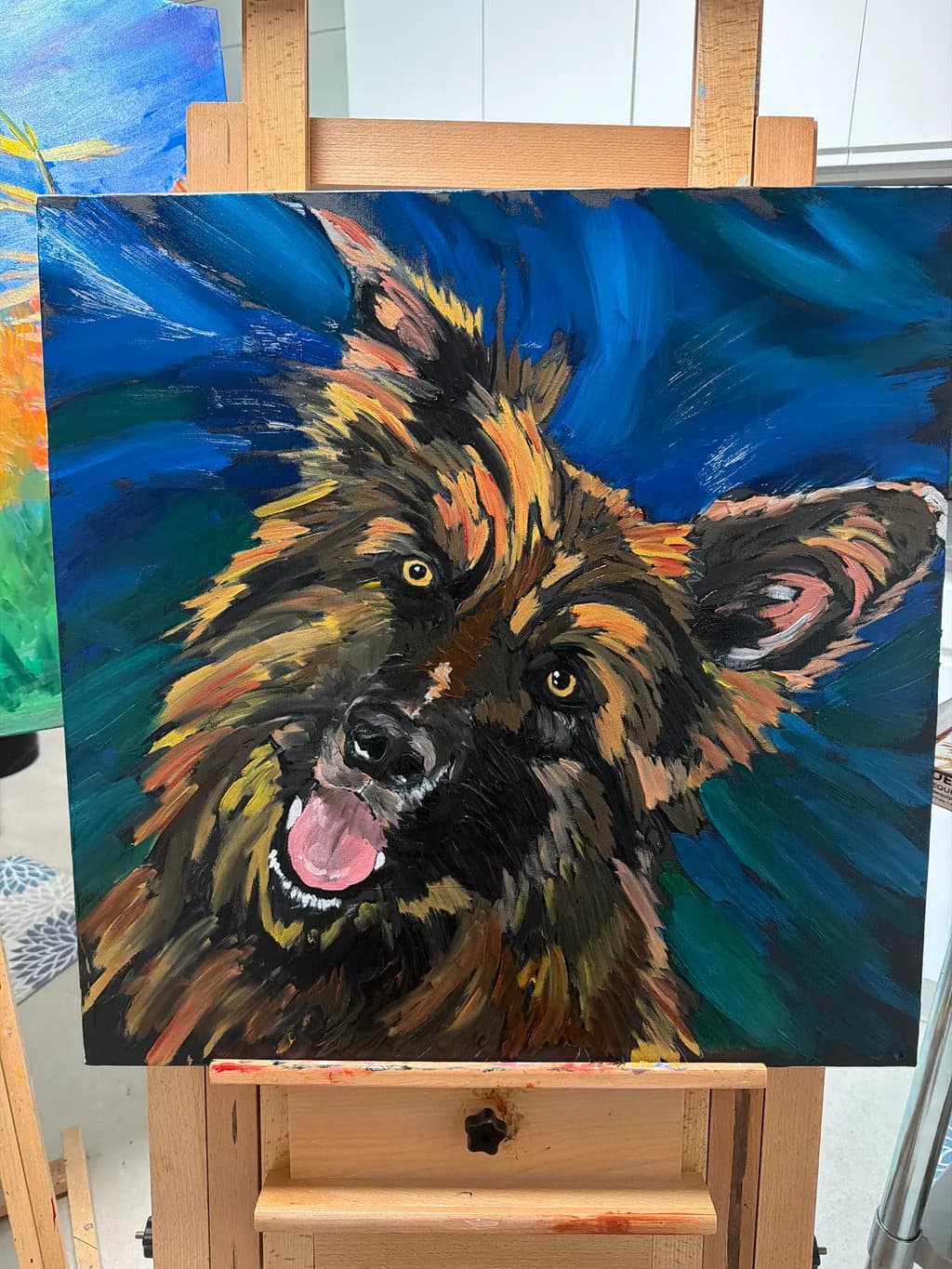 Joyful German Shepherd