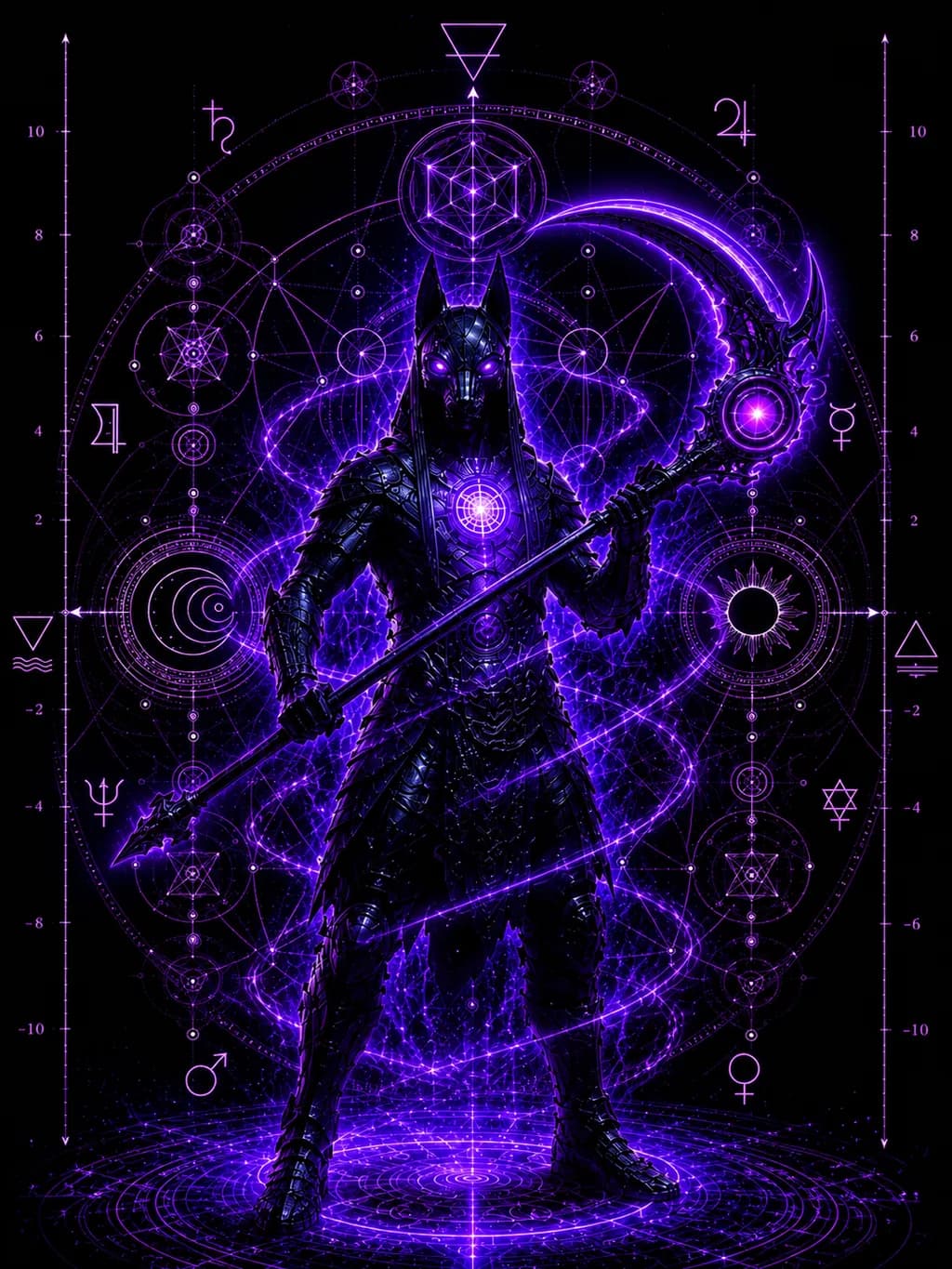 Armored Anubis with Scythe