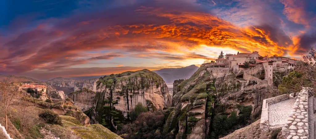 Meteora Sunset