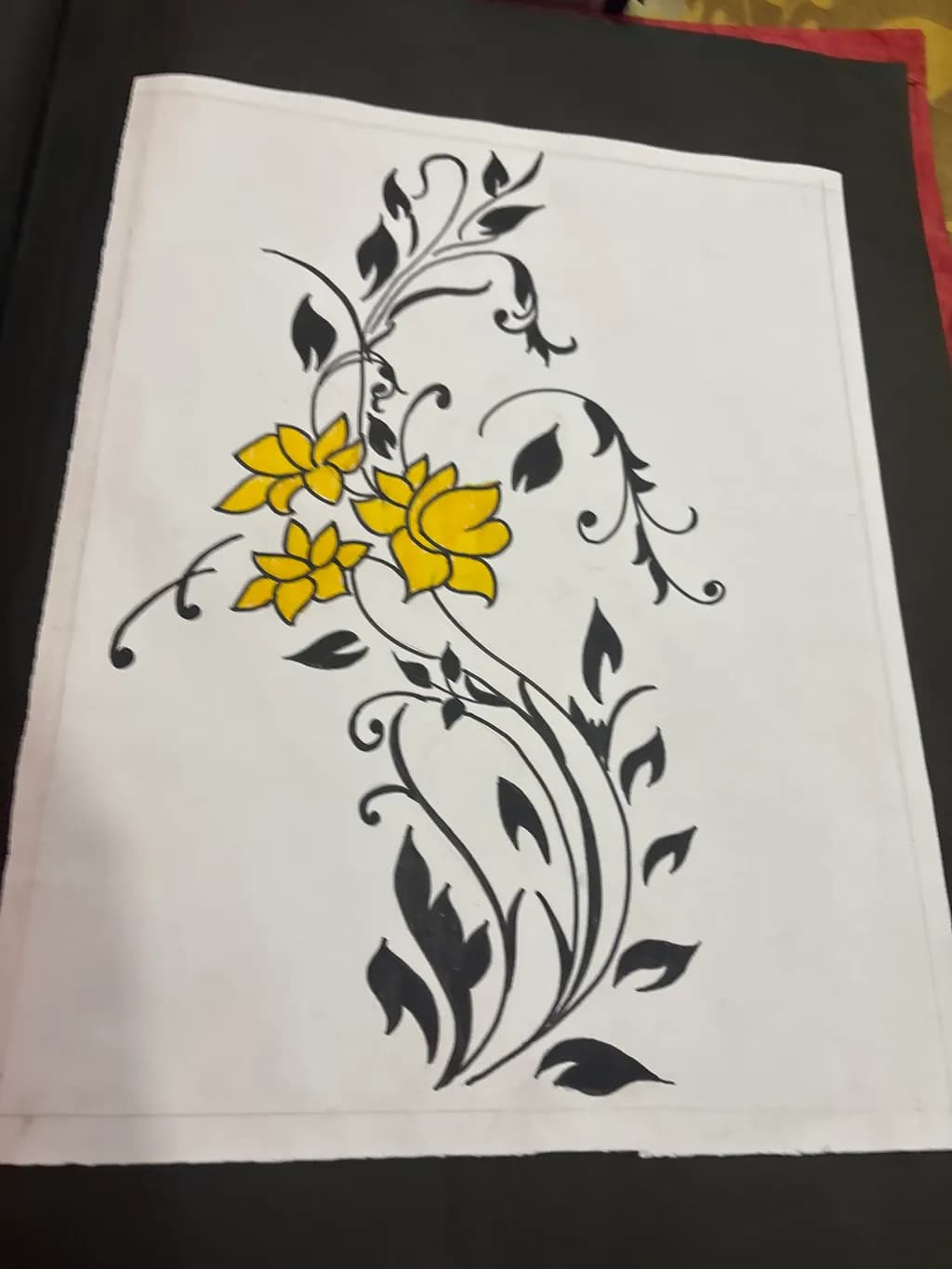 Yellow Floral Design