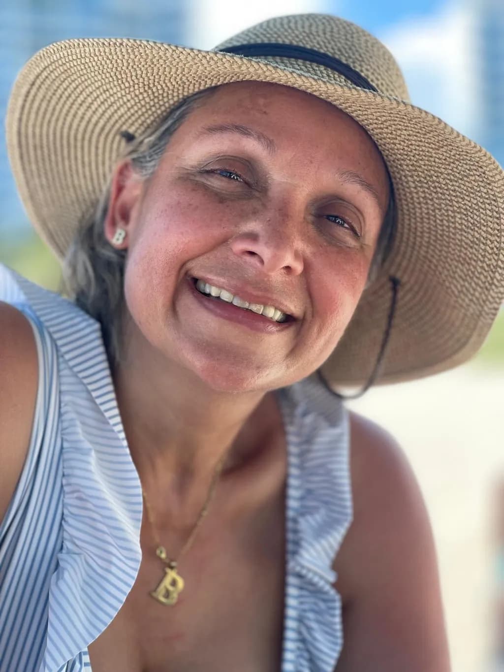 Joyful Beach Portrait
