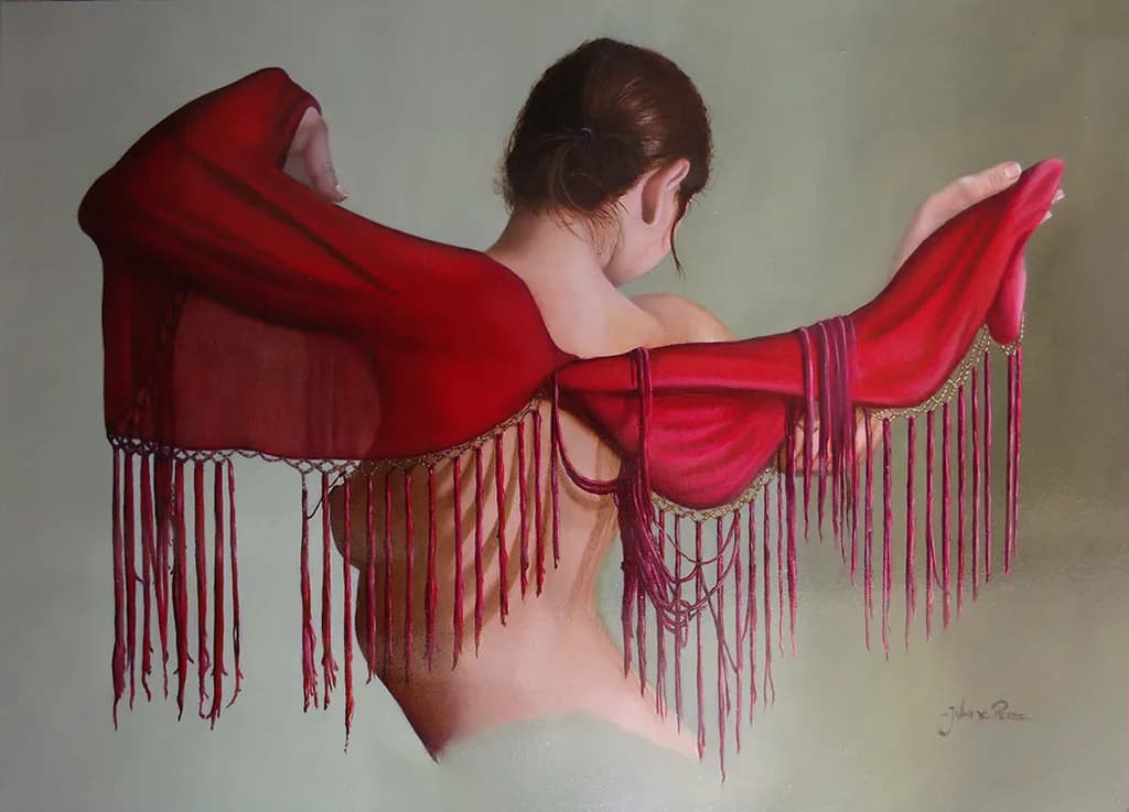 Little Fringed Red Blanket
