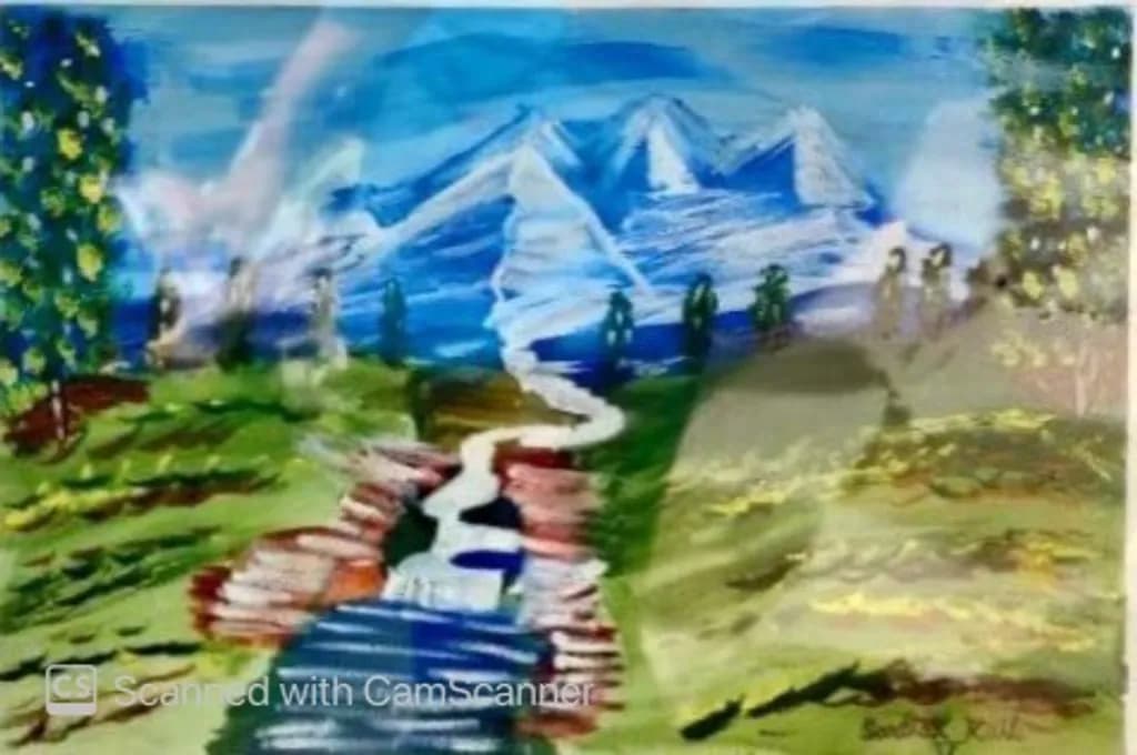 Mountain River Landscape