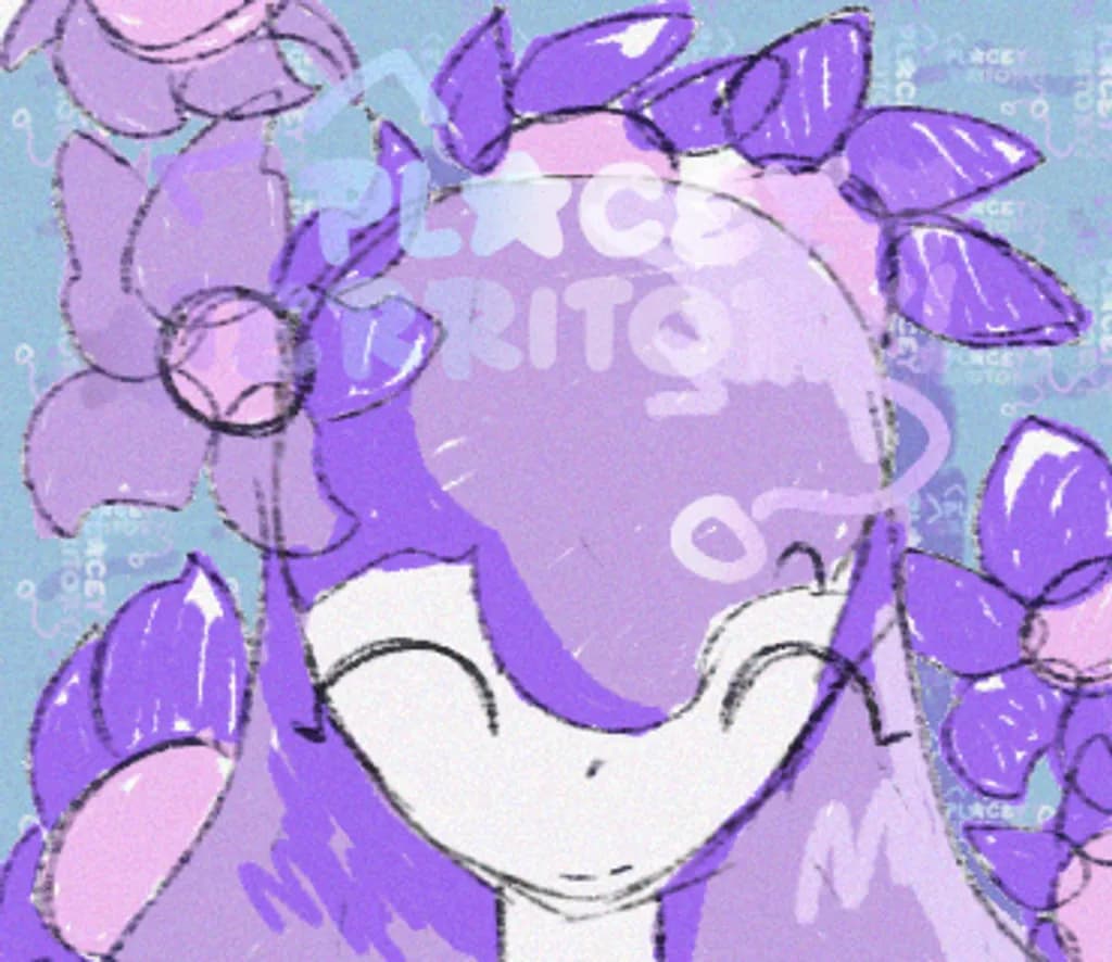 Purple Bloom Smile