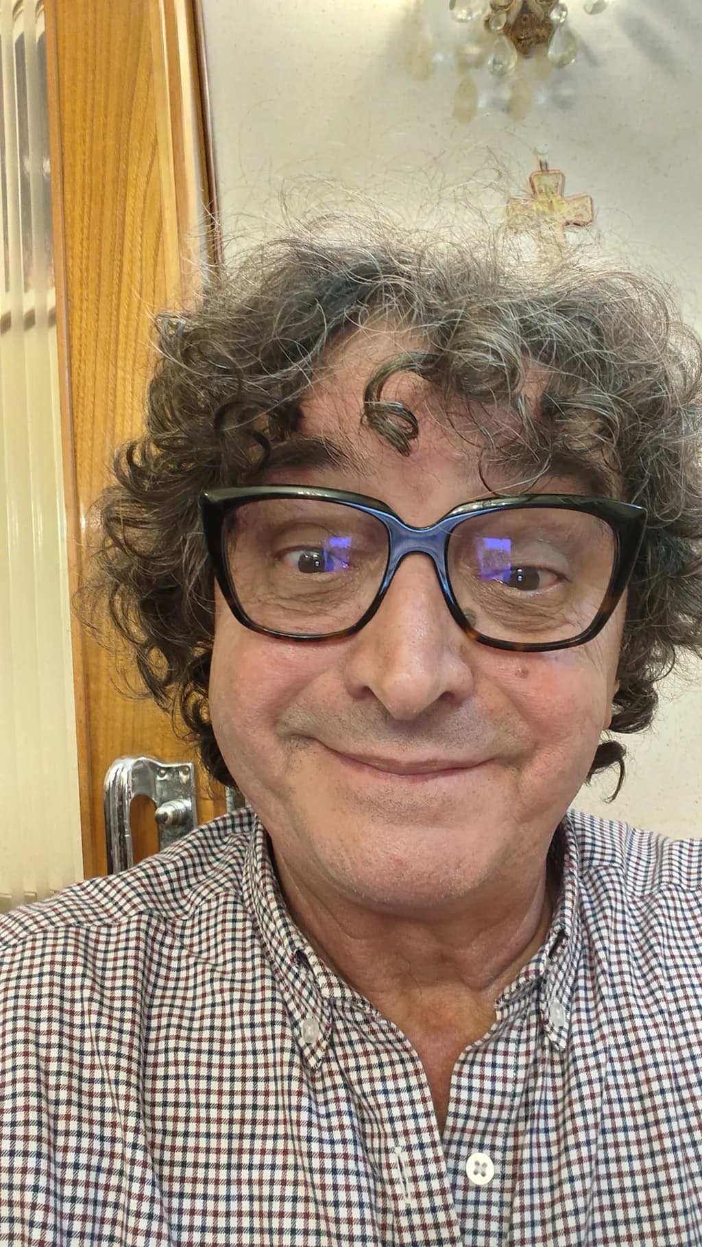 Cheerful Curly Portrait