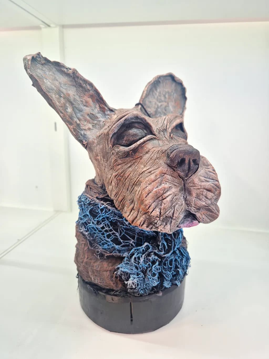 Textured Canine Bust