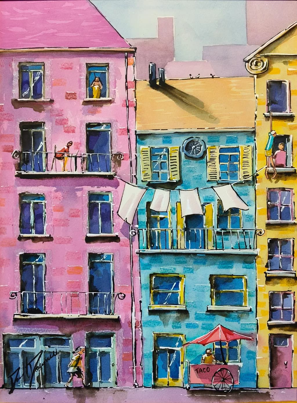 Colorful Balconies