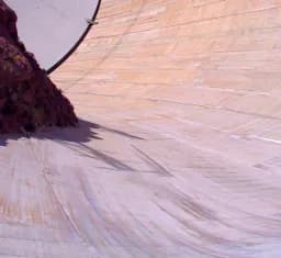 Curved Spillway Shadows