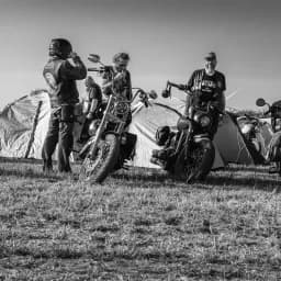 Arrived Bikers Gathering
