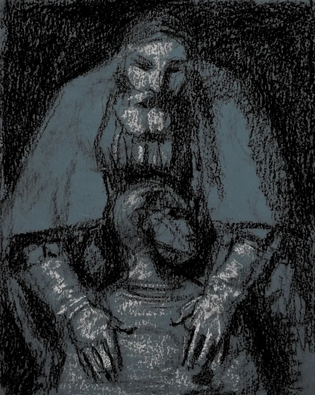 Rembrant Revisited:Quiet Consolation In Indigo.