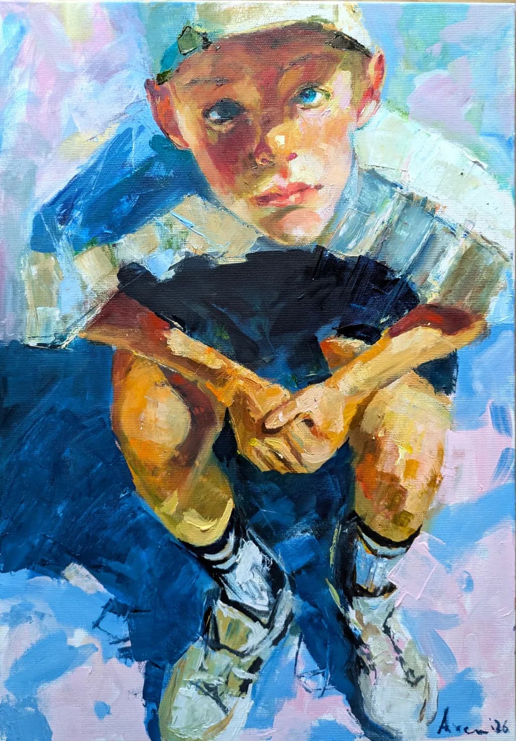 Contemplation in Blue