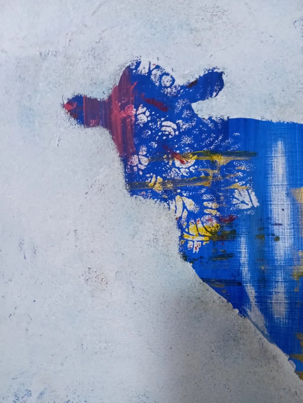 Patterned Blue Vessel