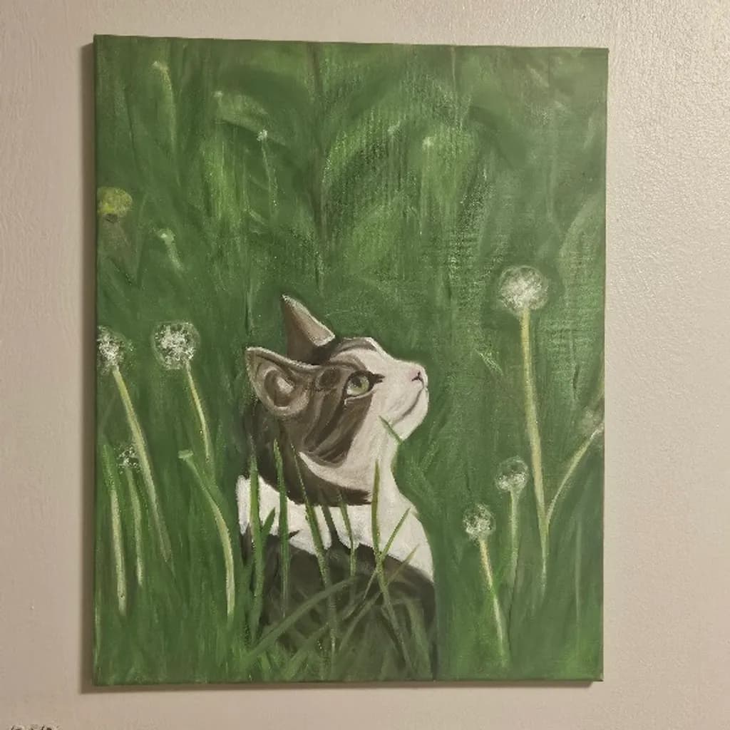 Curious Among Dandelions