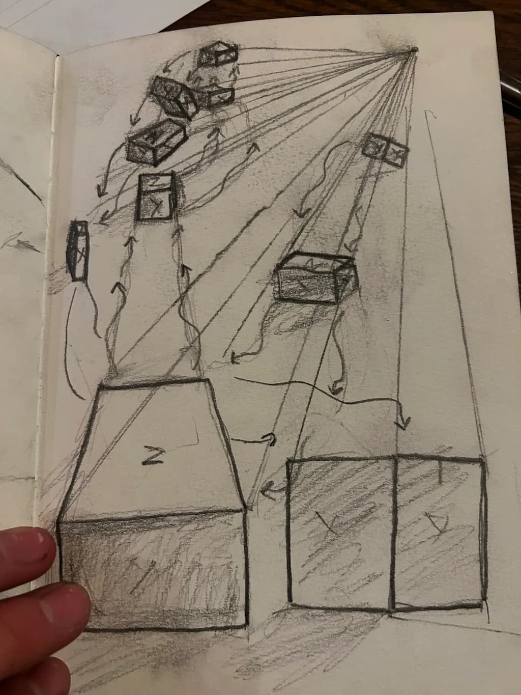 Perspective Cubes Diagram