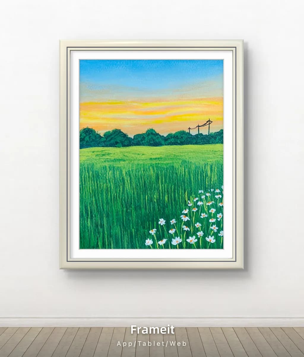 Daisy Meadow Sunset