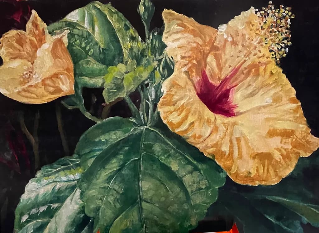 Golden Hibiscus Bloom