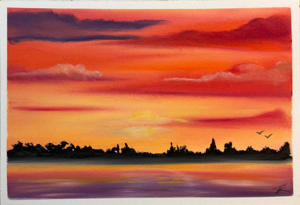 Sunset Over Water