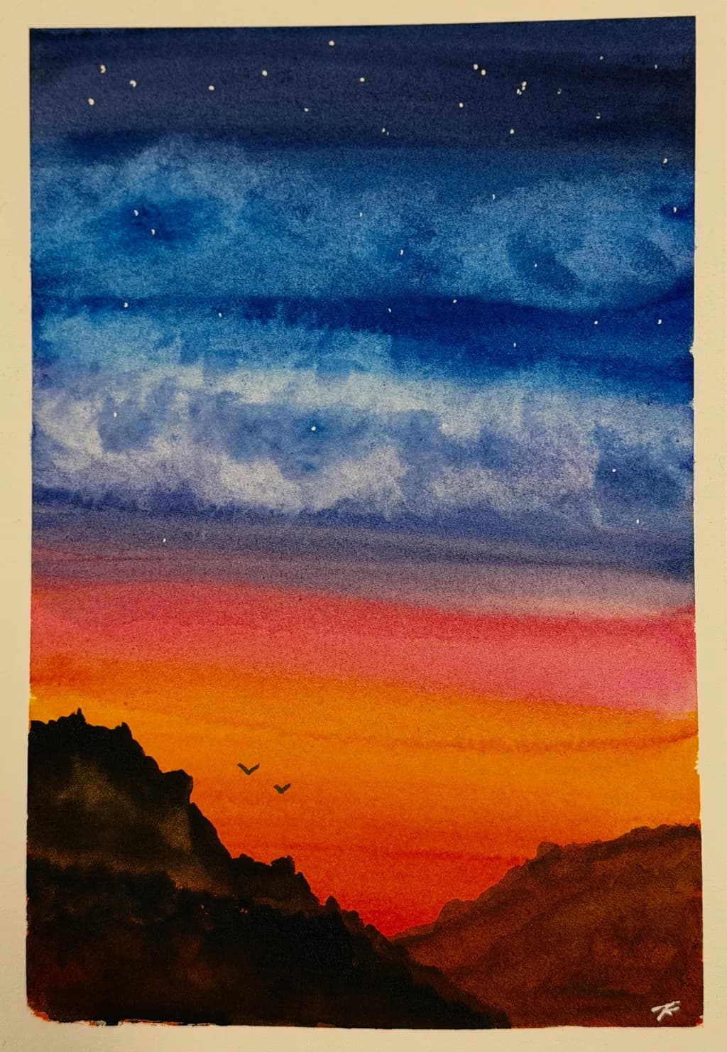 Mountain Sunset Sky
