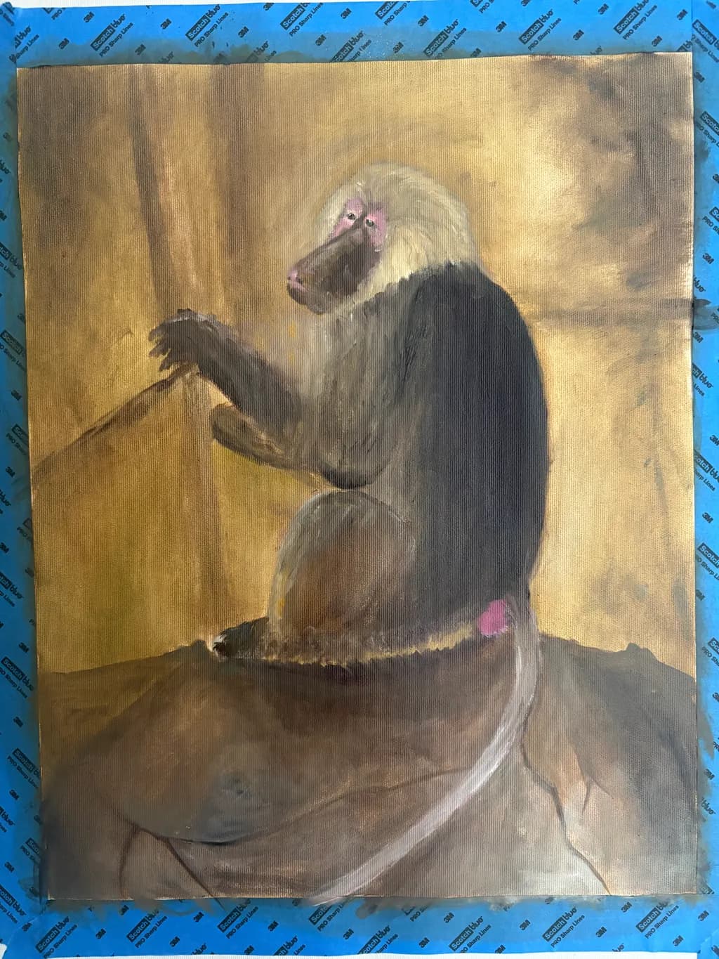 Contemplative Baboon
