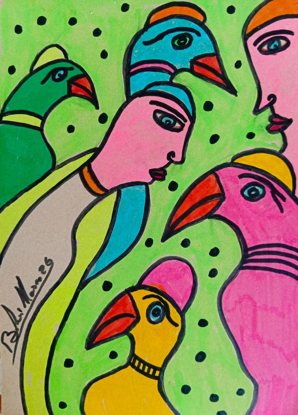 Faces and Feathers