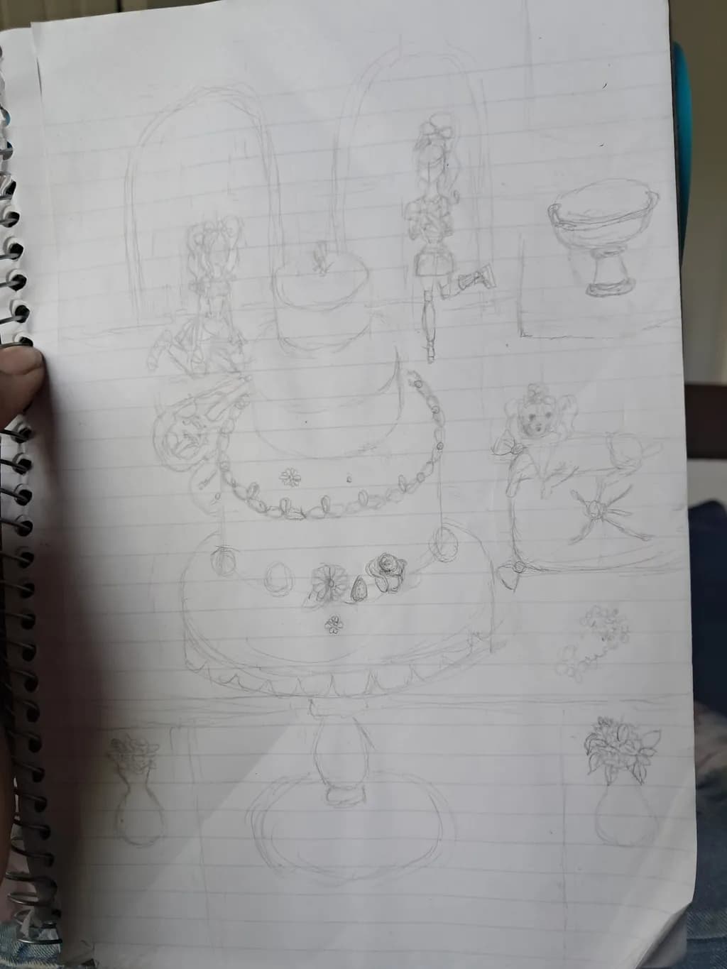 Celebration Cake Sketch