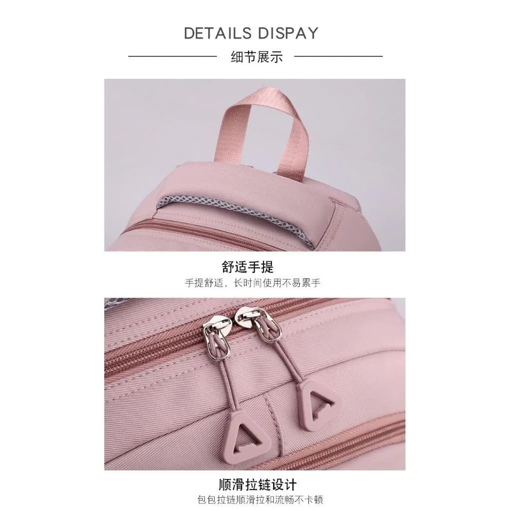 Soft Pink Triangle Backpack