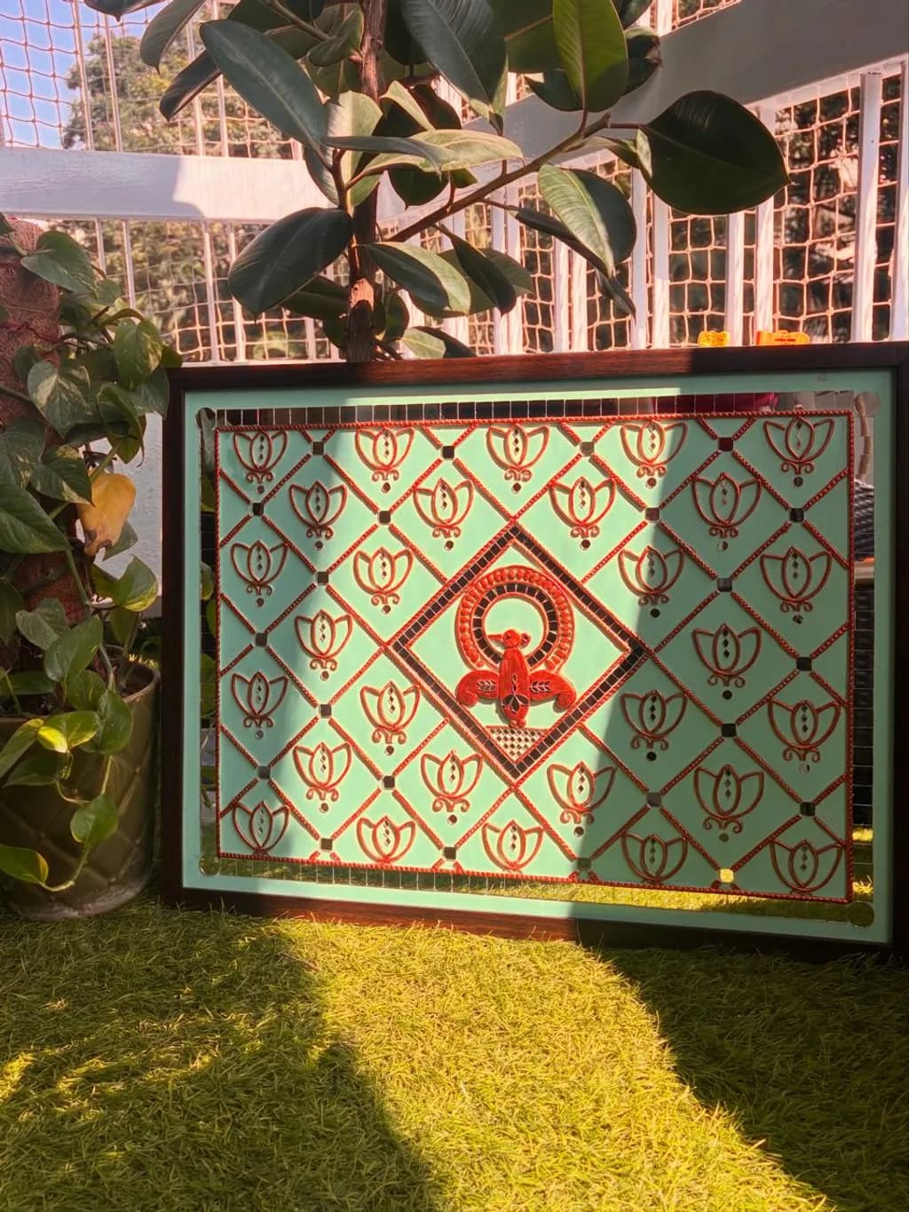 Geometric Lotus Pattern