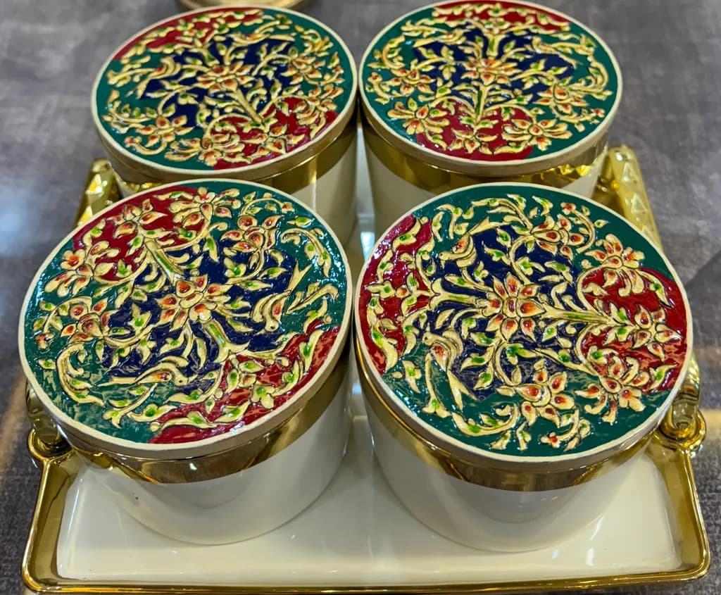 Ornate Floral Containers