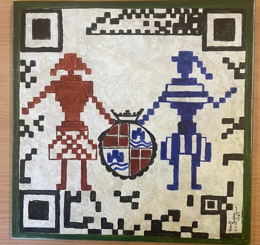 Pixelated Figures and Crest