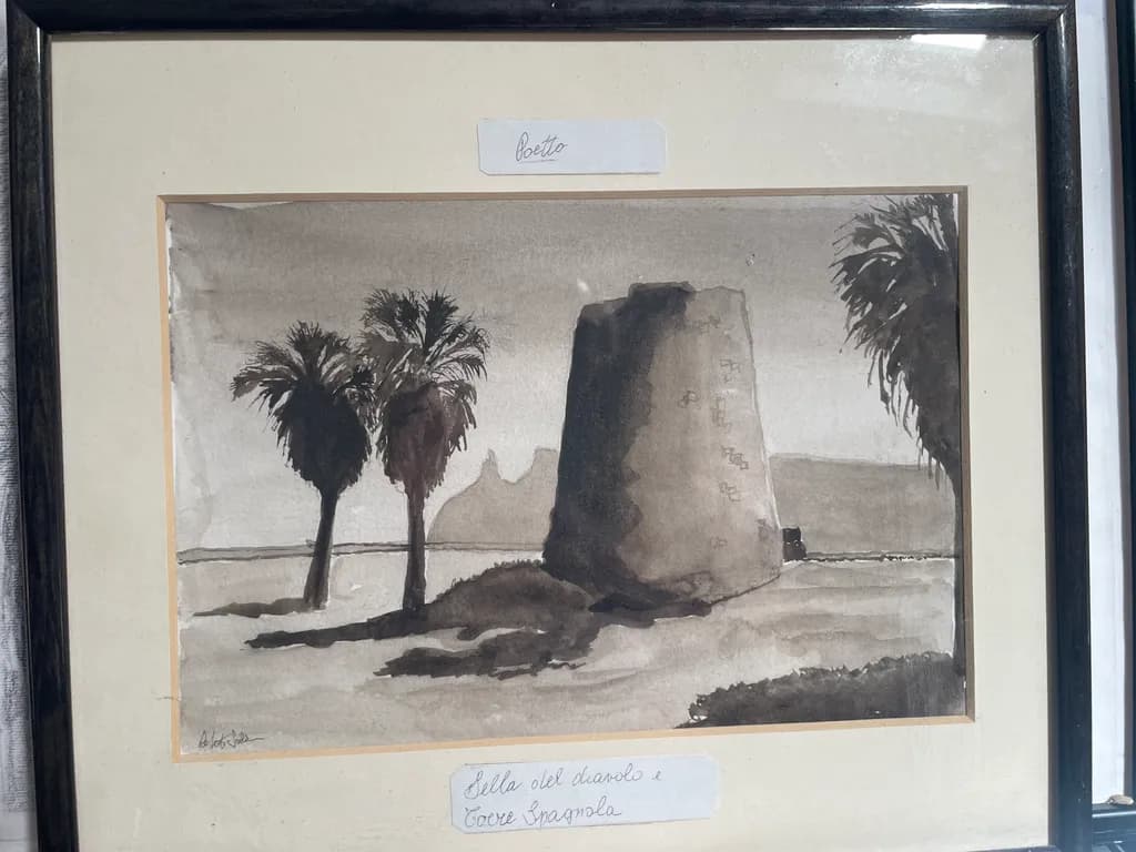 Torre Spagnola and Palm Trees