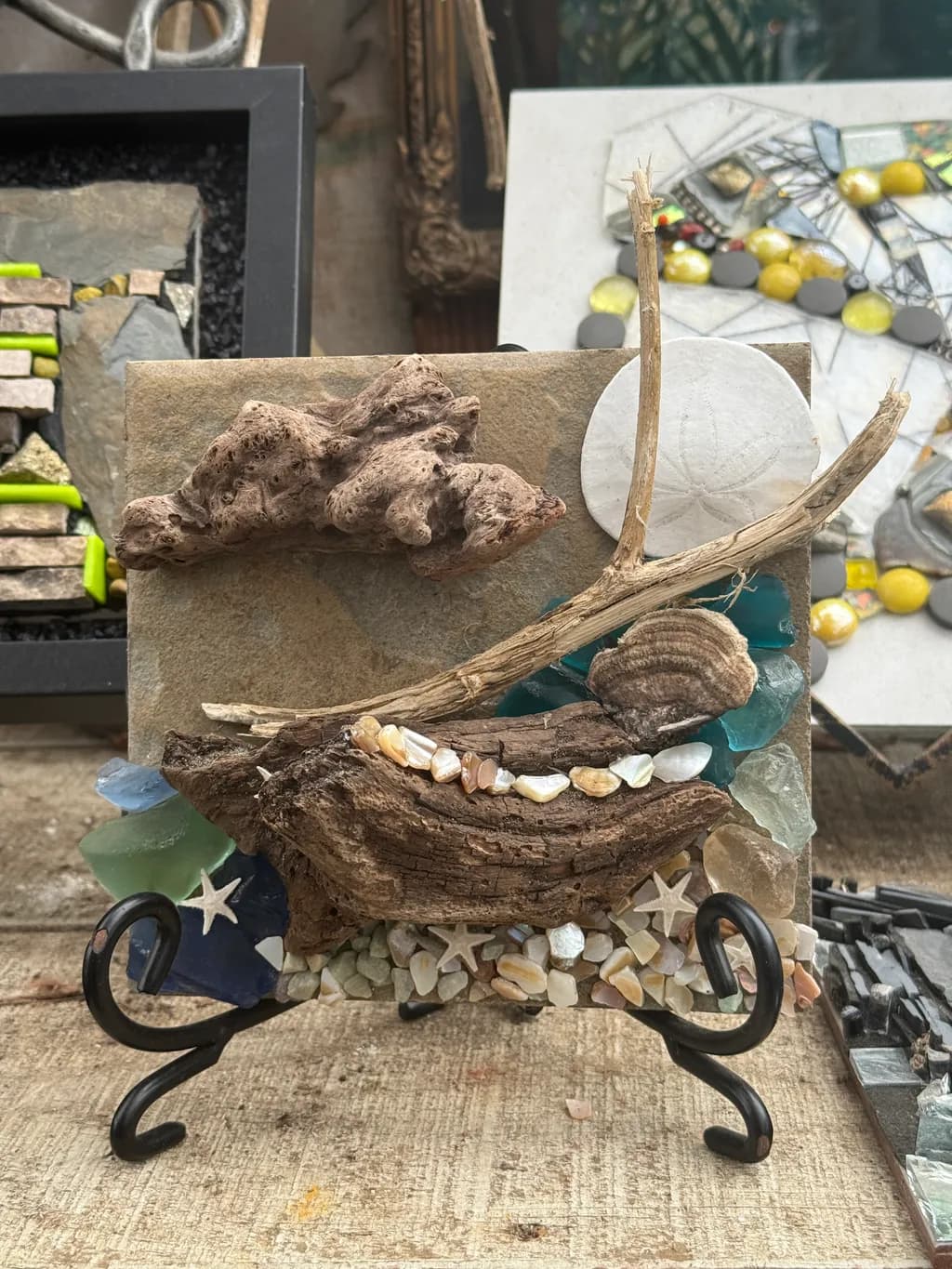 Coastal Driftwood Mosaic