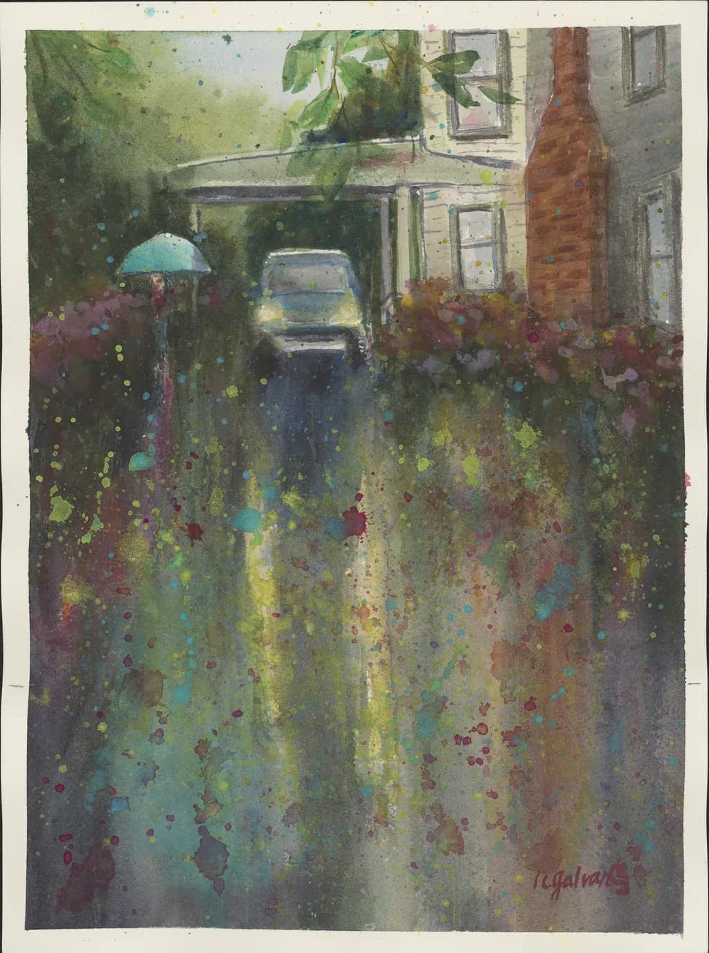 Rainy Driveway