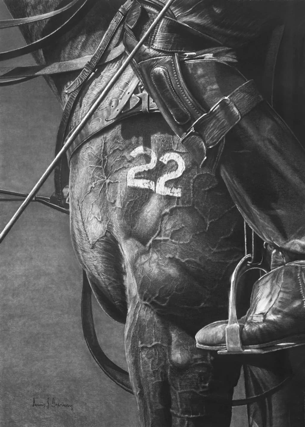 Polo Saddle and Stirrup
