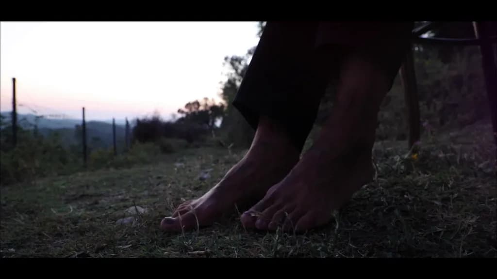 Where bare feet meet dusk